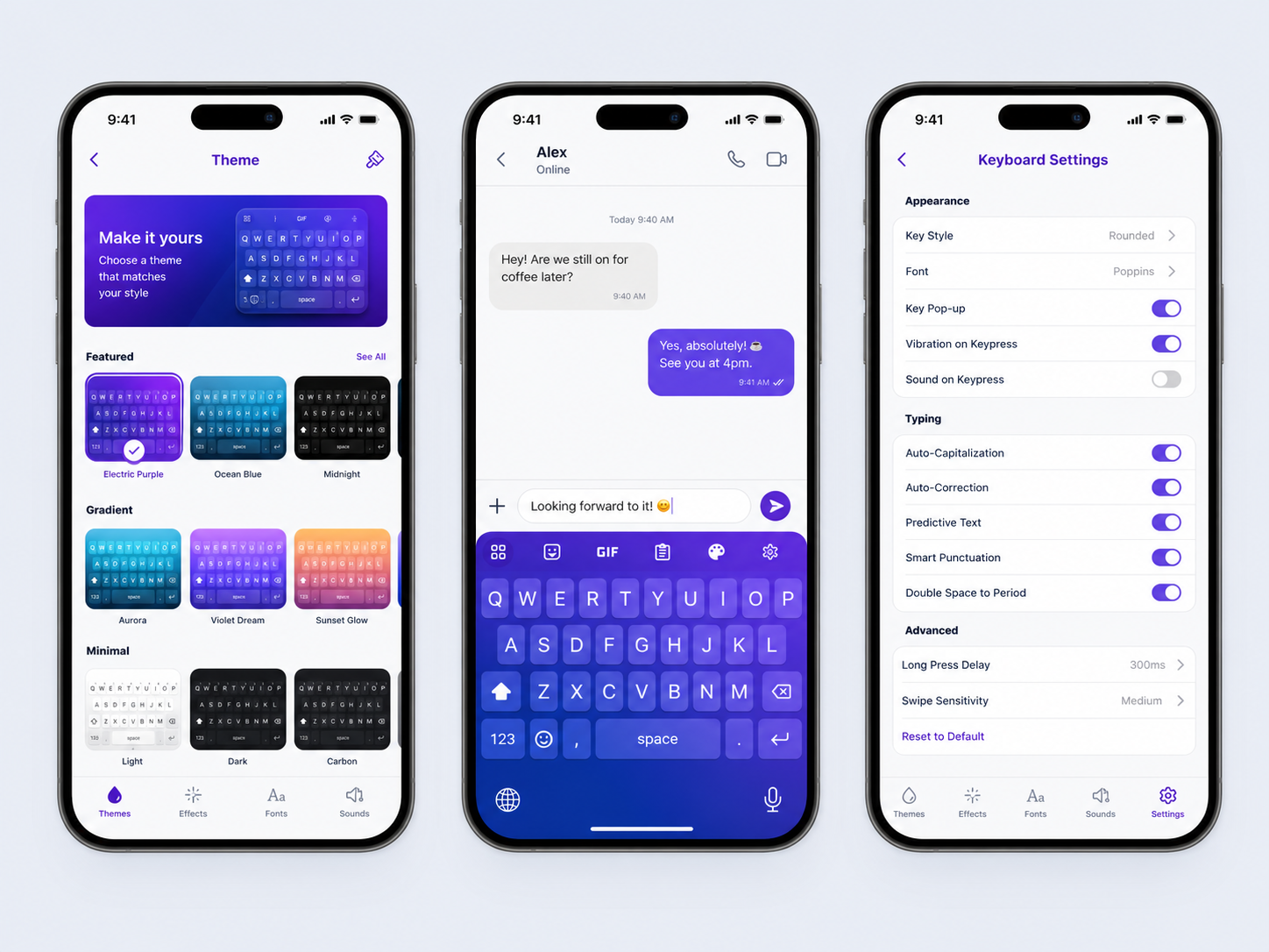 Core screens and user workflow